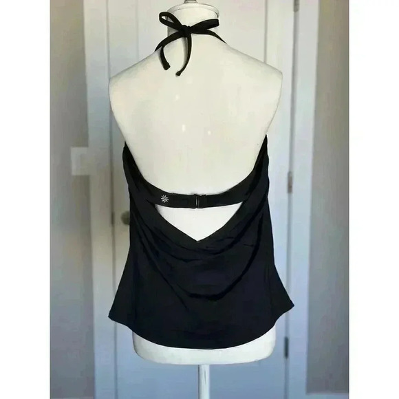 NWT Athleta Black Hampton Bra Cup Tankini Top Sz. 38 B/C Swim Beach Classic $89 - Picture 4 of 11